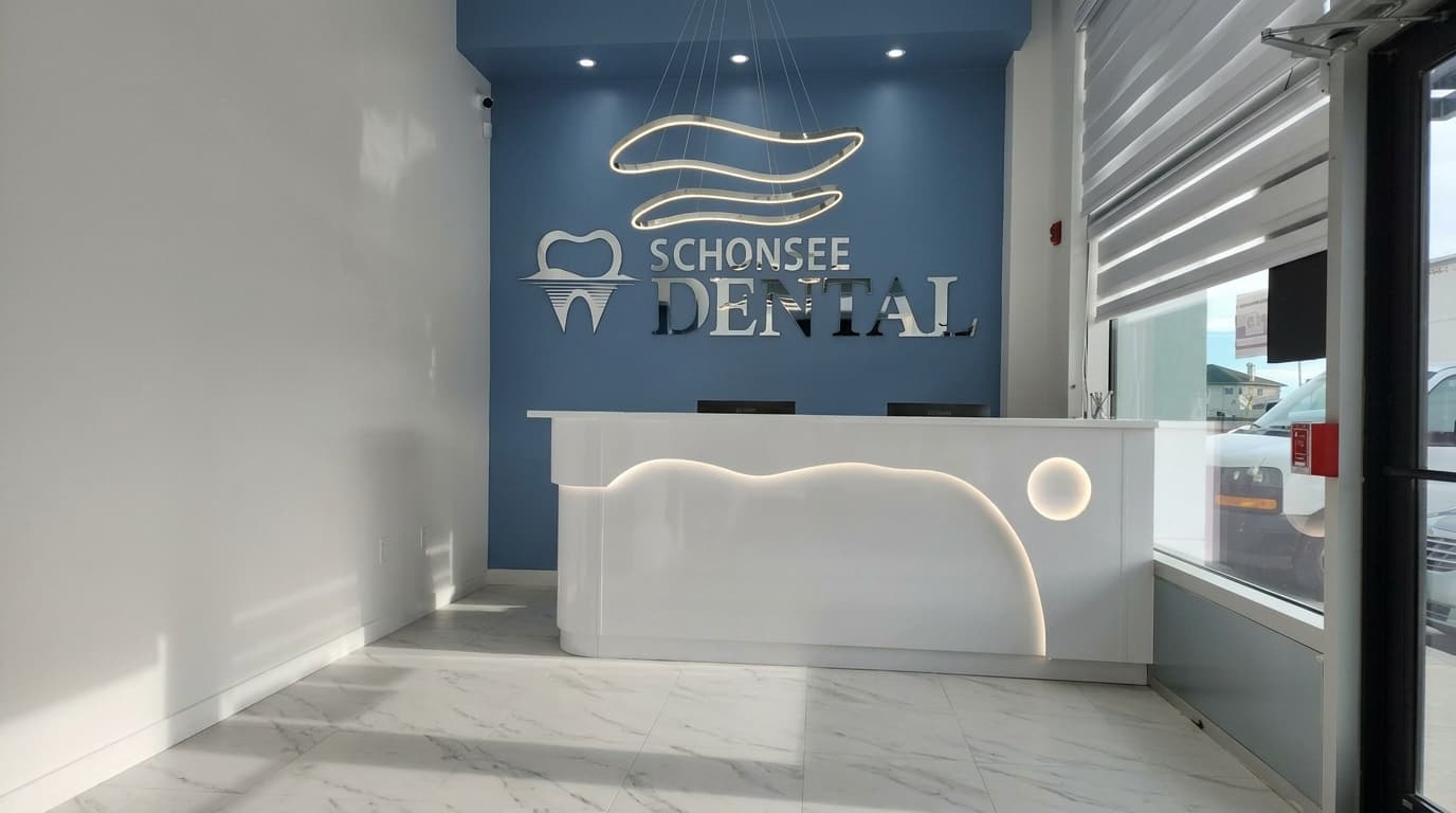 Schonsee Dental dental clinic reception and care in Edmonton